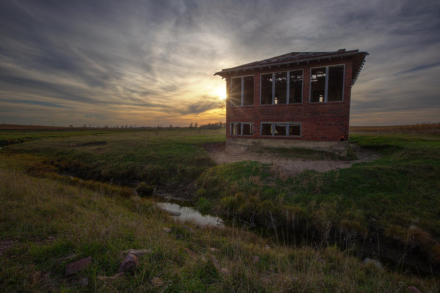 Sunset Photograph - Forgotten Bricks by Aaron J Groen