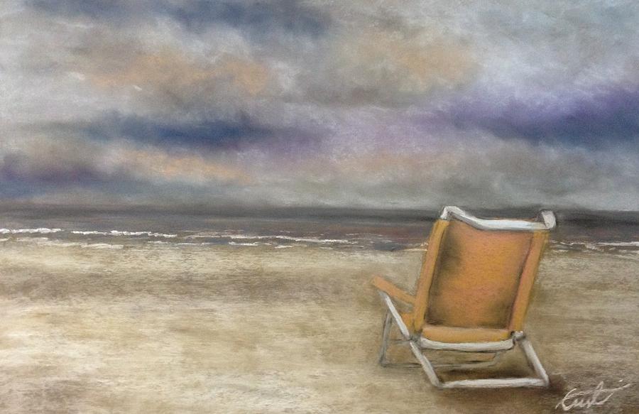 Beach Painting - Forgotten Chair by Cristel Mol-Dellepoort
