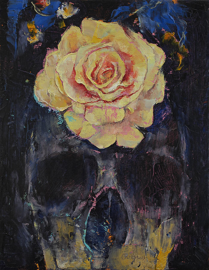 Skull Painting - Forgotten by Michael Creese