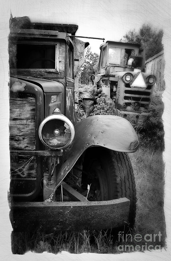 Truck Photograph - Forgotten Workers by Perry Webster