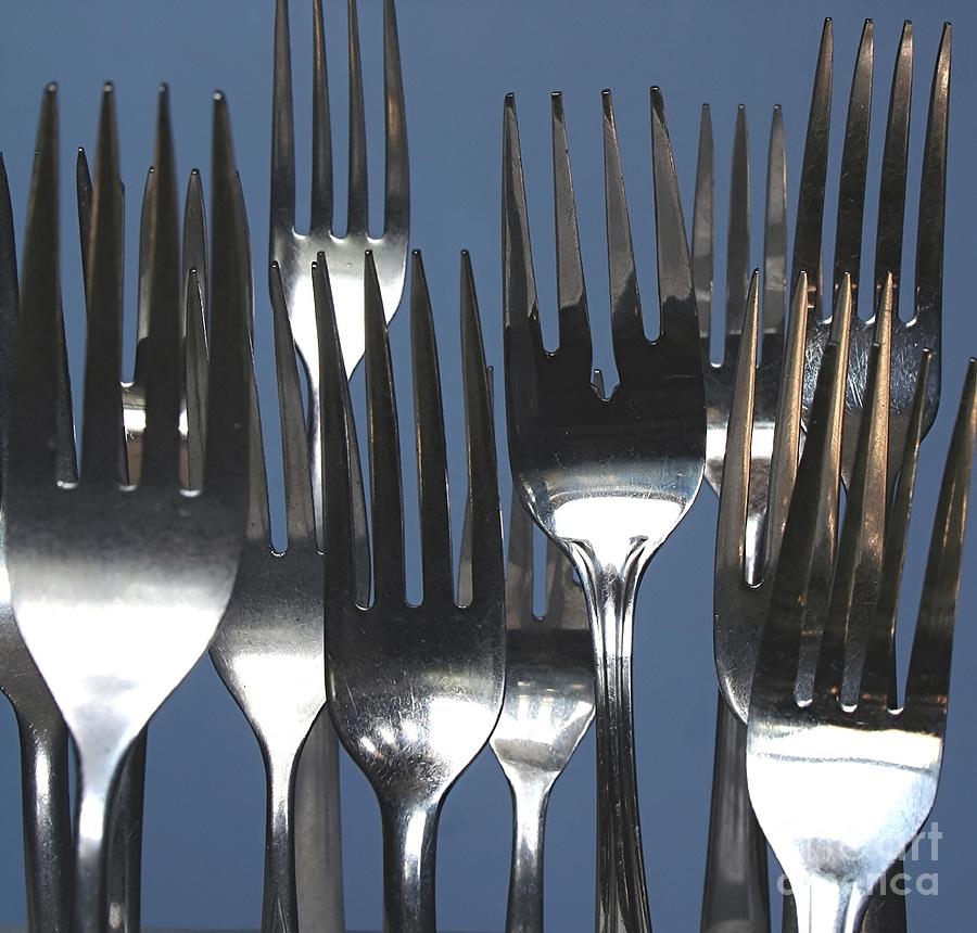 Fork Photograph - Forks by Stephen Thomas
