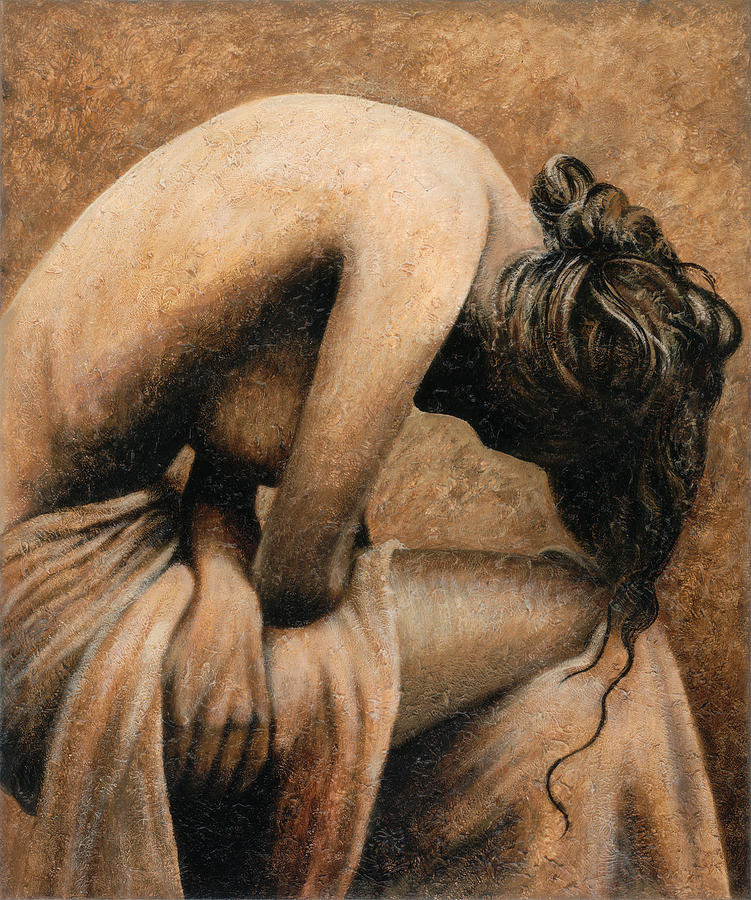 Nude Painting - Forlorn by Glenda Stevens