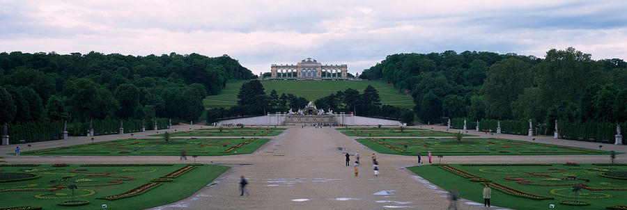 Architecture Photograph - Formal Garden In Front Of A Palace by Panoramic Images