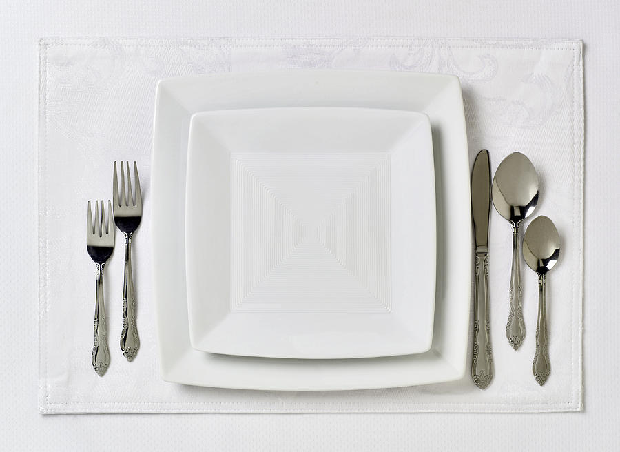 Formal table place setting 2 Photograph by FreezeFrameStudio