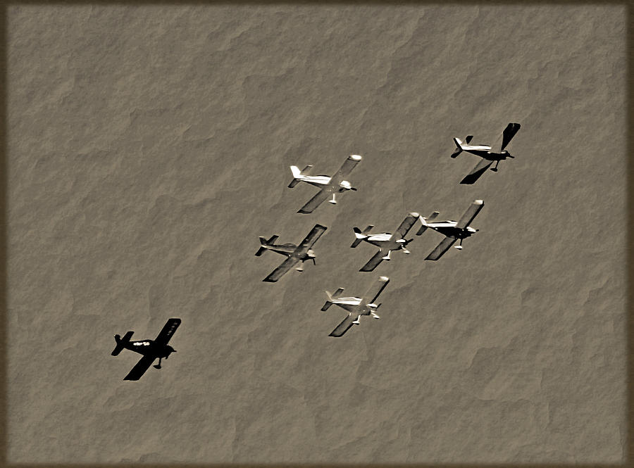 Flying Photograph - Formation Flying by Chet King