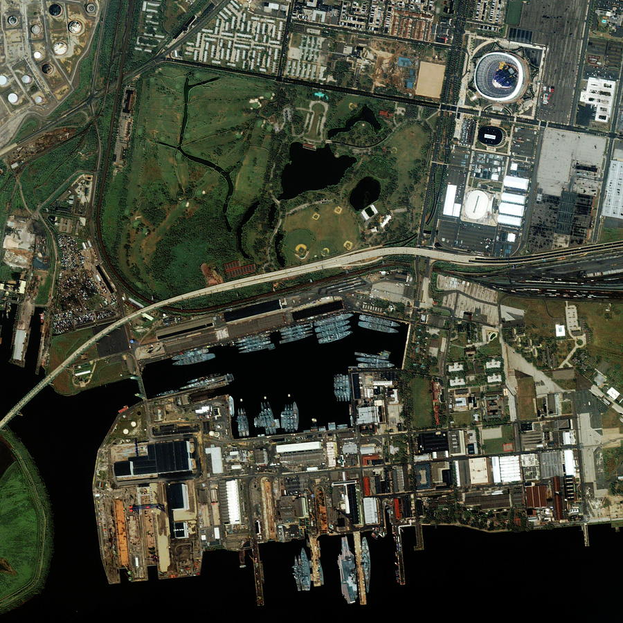Former Us Navy Base Photograph by Geoeye/science Photo Library