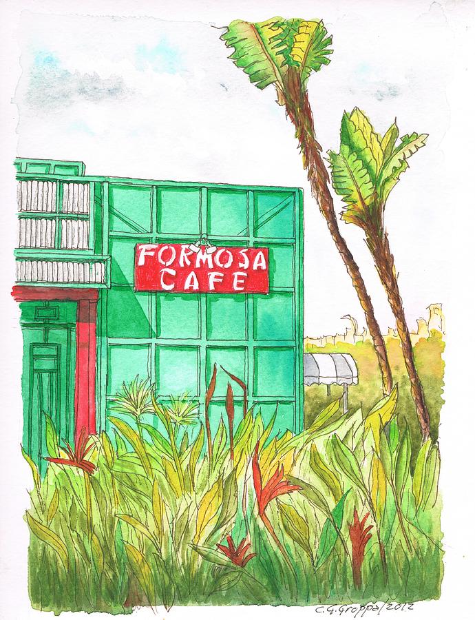 Formosa Cafe in Hollywood, California Painting by Carlos G Groppa