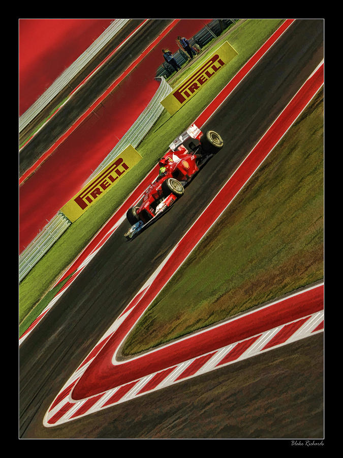Formula One Red Drive Photograph by Blake Richards