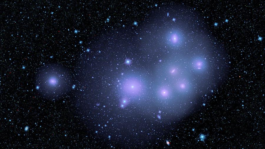 Fornax Cluster Galaxies Photograph by Nasa/jpl-caltech