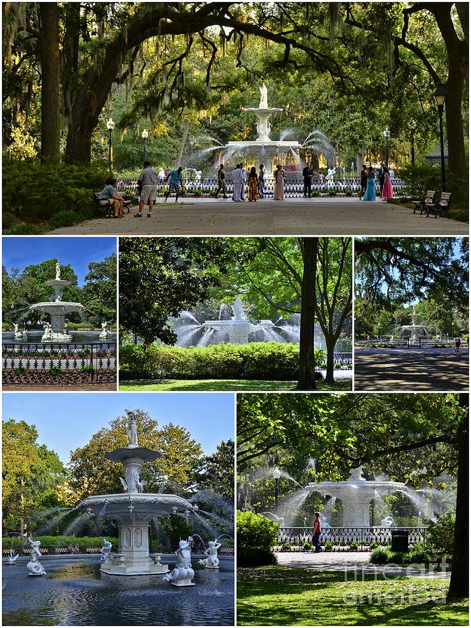 Forsyth Fountain Collage Photograph by Allen Beatty