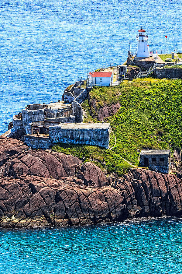 Fort Amherst Lighthouse on the south side of St Johns Harbour Photograph by Perla Copernik