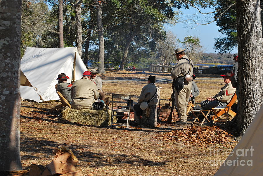 Confederate Encampment At Fort Anderson 3 Photograph by Jocelyn Stephenson