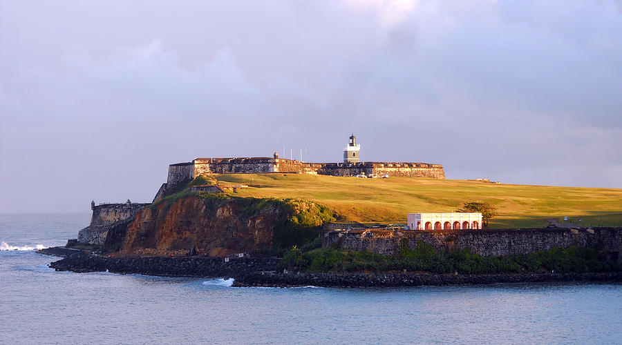 Landscape Photograph - Fort Bathed in Morning Light by Judy Hall-Folde