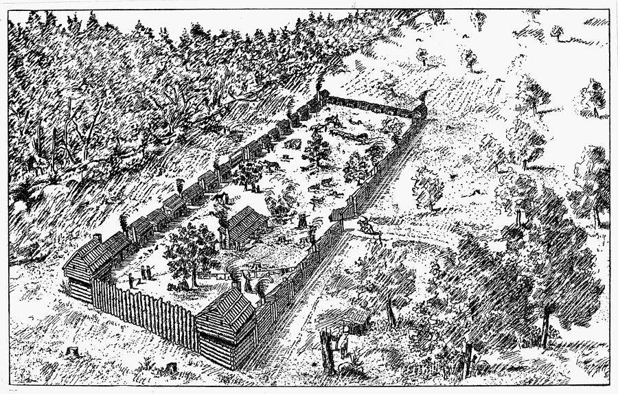 Fort Boonesborough, 1778 Photograph by Granger