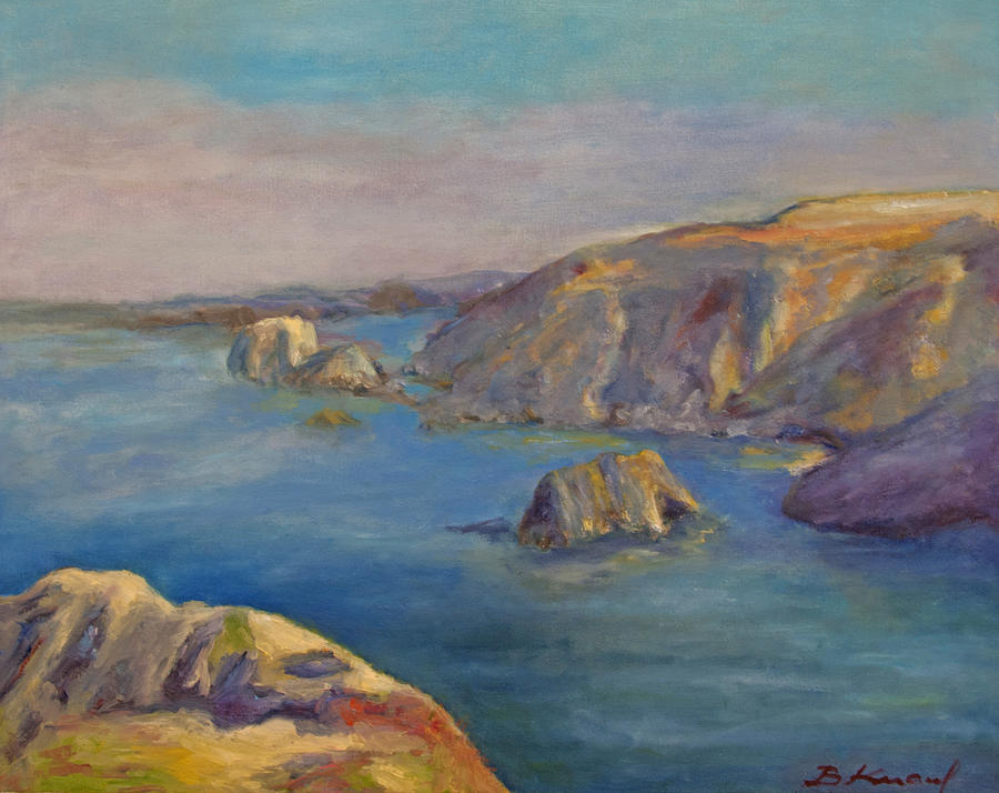 Fort Bragg Coastline Painting by Barbara Anna Knauf