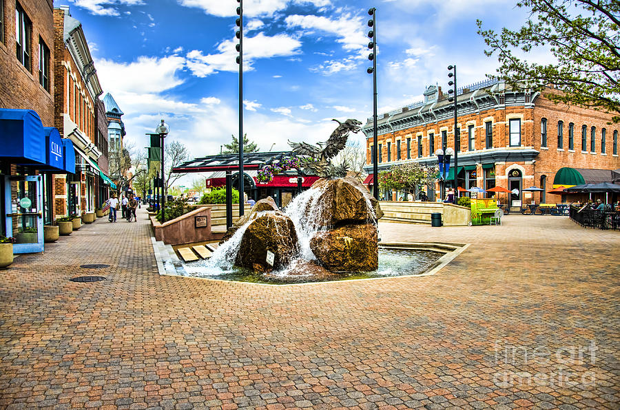 Fort Collins Fountain Photograph by Baywest Imaging Fine Art America