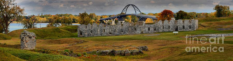 Bridge Photograph - Fort Crown Point At Lake Champlain by Adam Jewell