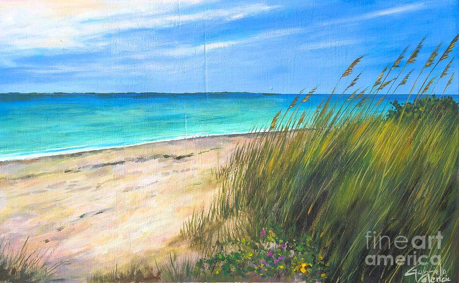 Florida Seascapes Painting - Fort De Soto Beach by Gabriela Valencia