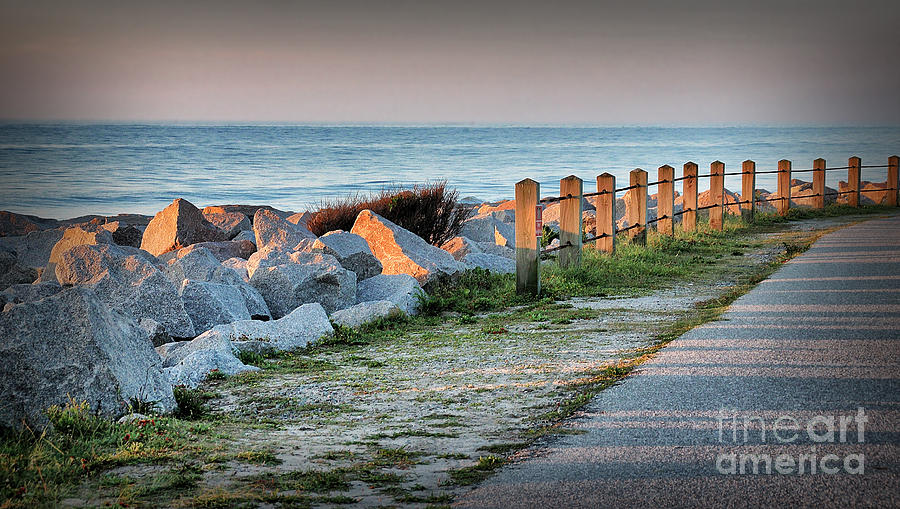 Fort Fisher Rocks At  Sunrise Photograph by Phil Mancuso