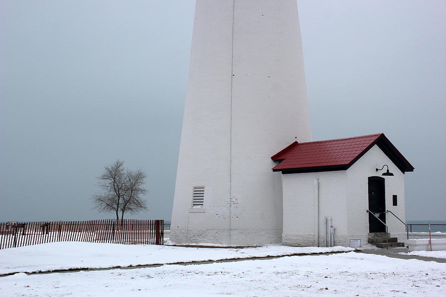 Fort Gratiot Light In Winter 2 Photograph by Mary Bedy