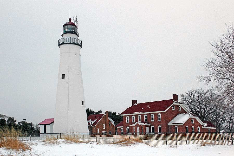 Fort Gratiot Light in Winter 8 Photograph by Mary Bedy