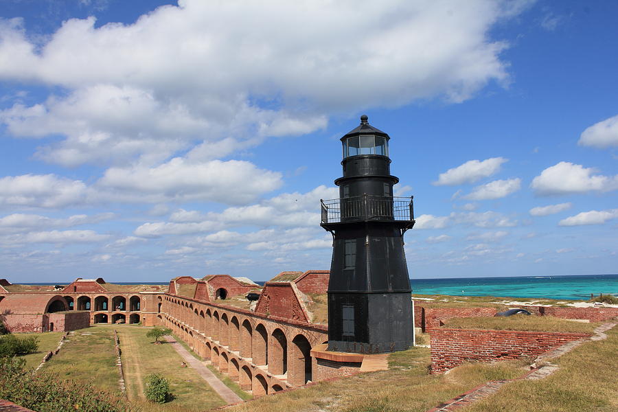 Fort Jefferson Lighthouse Photograph by Mary Haber