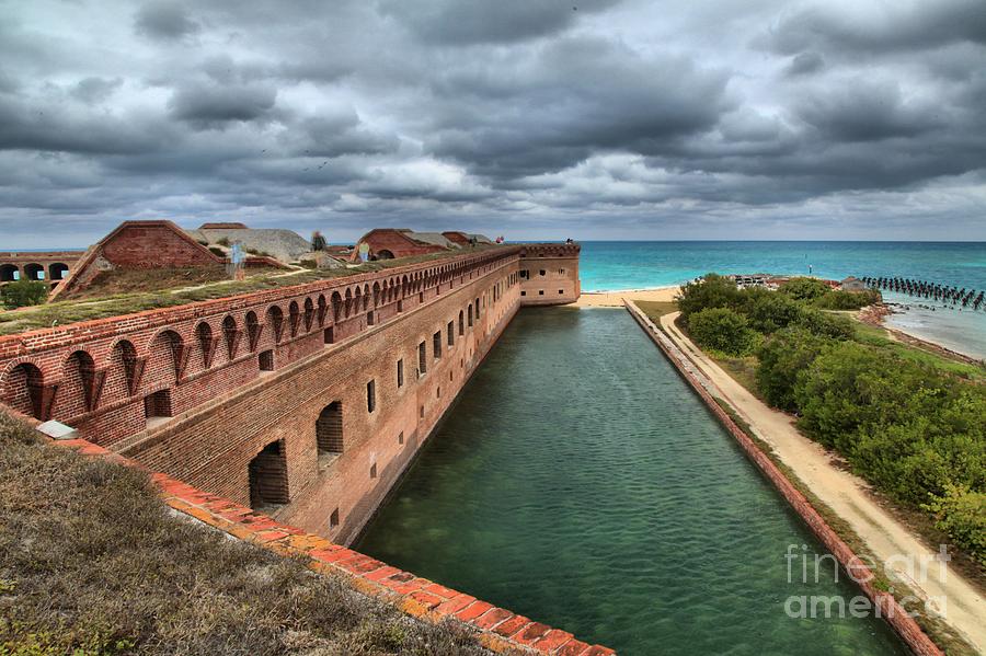 Fort Jefferson Moat Photograph by Adam Jewell