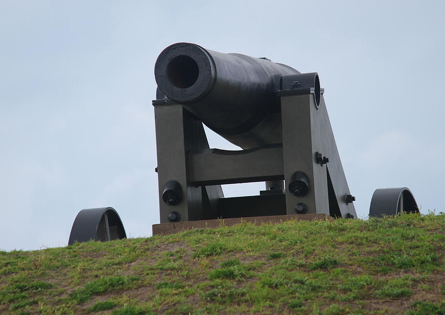 Cannon Photograph - Fort Macon Cannon 5 by Cathy Lindsey