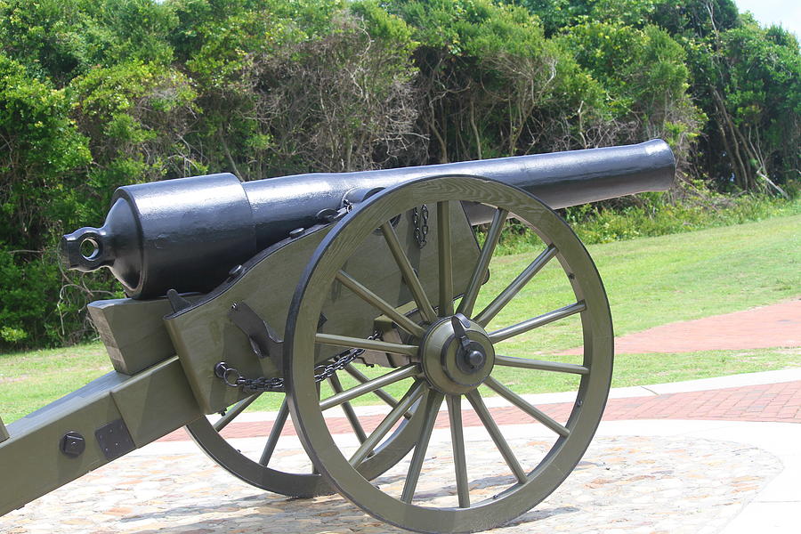 Cannon Photograph - Fort Macon Cannon by Cathy Lindsey