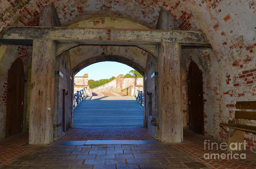 Fort Macon Entry From Outside  Photograph by Bob Sample