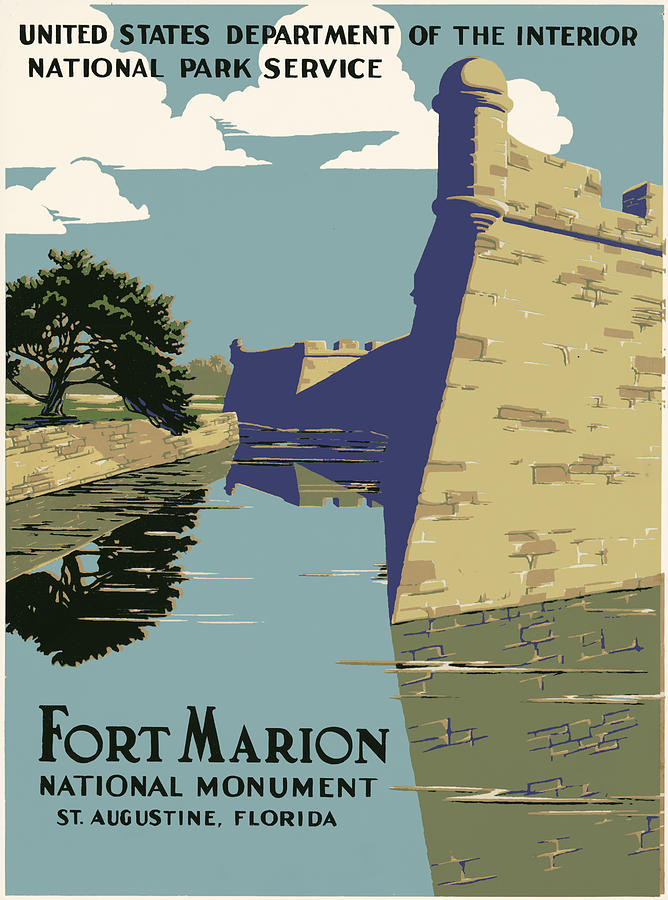 Fort Marion National Monument Digital Art by Georgia Clare