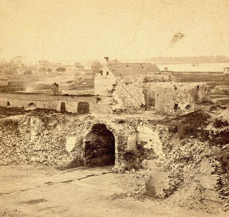 Fort Moultrie Photograph - Fort Moultrie Sallyport And Ruins Of The Fort by Litz Collection