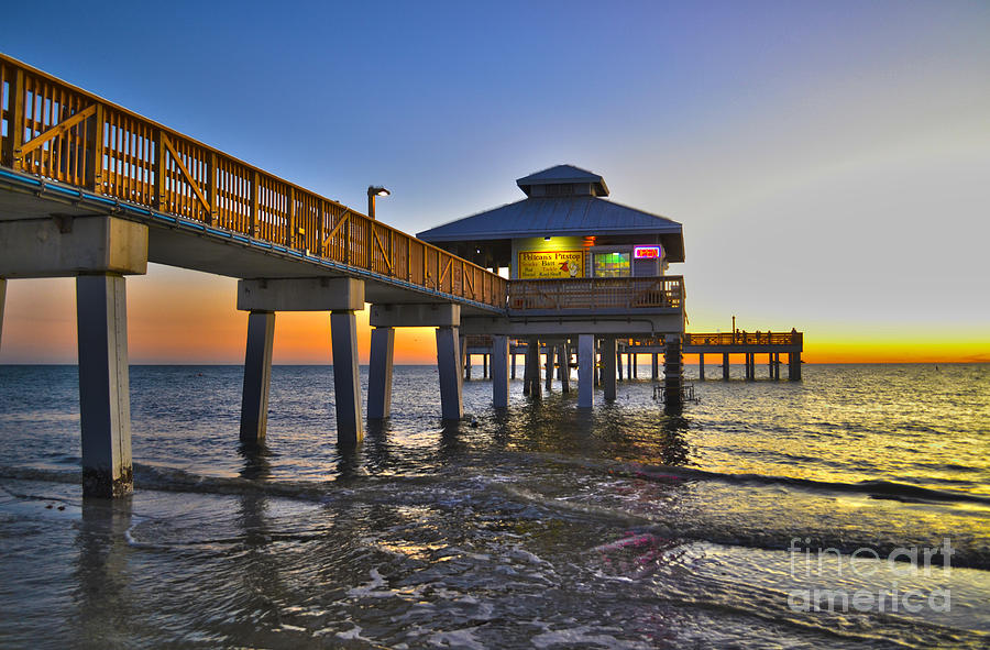Fort Myers Beach Pier 3 Photograph by Timothy Lowry