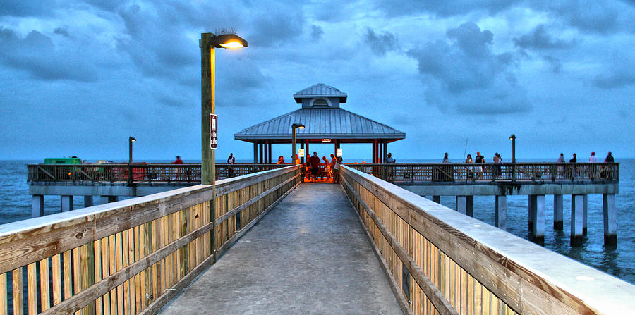 Fort Myers Beach Pier Photograph by Rosemary Aubut