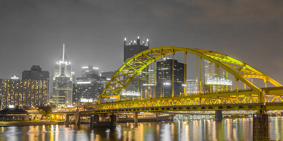 Pittsburgh Photograph - Fort Pitt Bridge - Golden Archway by John Duffy