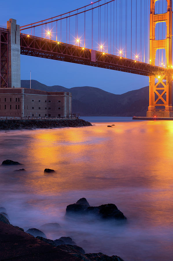 Fort Point And Golden Gate Bridge At Photograph by Zeiss4me