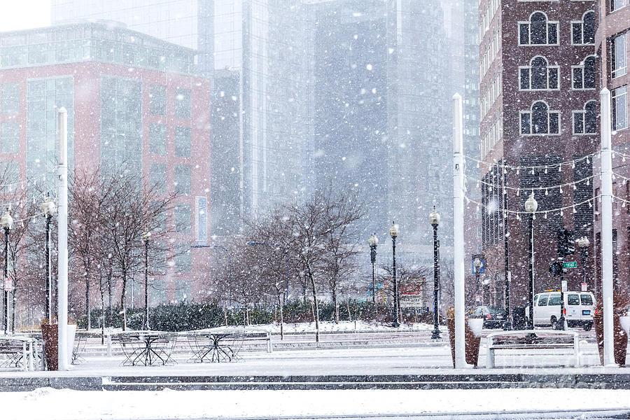 Fort Point Park in Snow Photograph by Susan Cole Kelly