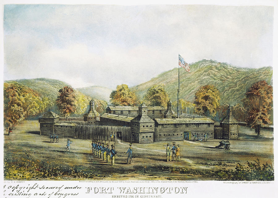 Fort Washington Painting by Granger