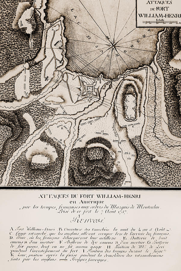 Fort William Henry, 1757 Photograph by Granger