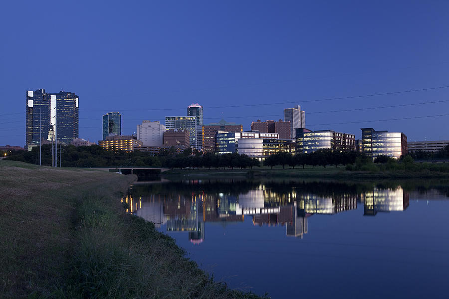 Fort Worth at Dusk Photograph by Greg Kopriva