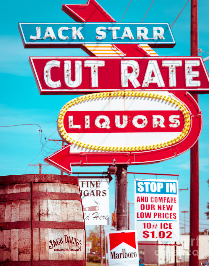Fort Worth Liquor Sign Photograph by Sonja Quintero
