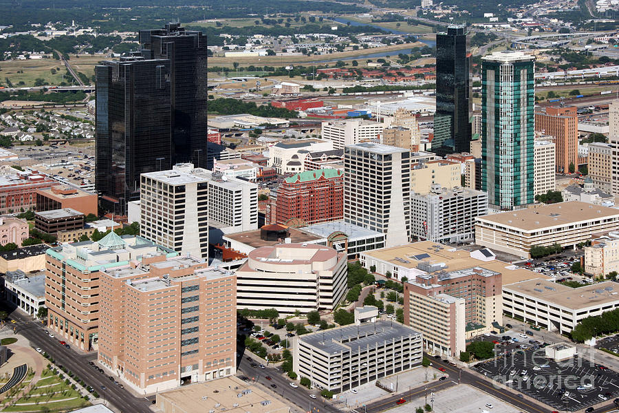 Fort Worth Photograph - Fort Worth Skyline by Bill Cobb