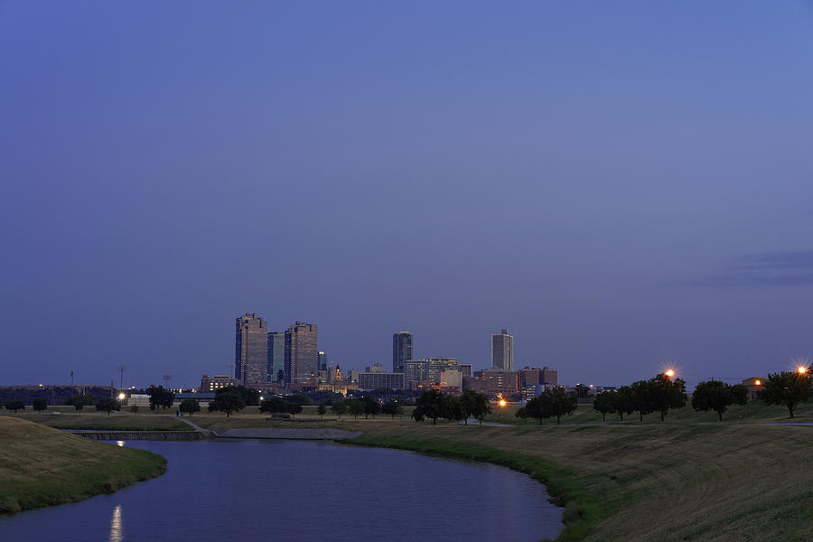 Fort Worth Sunset Skyline Photograph