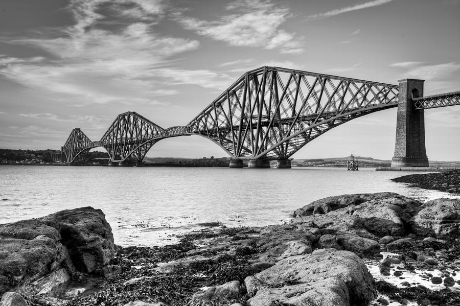 Bridge Photograph - Forth Bridge from South Queensferry by Ray Devlin