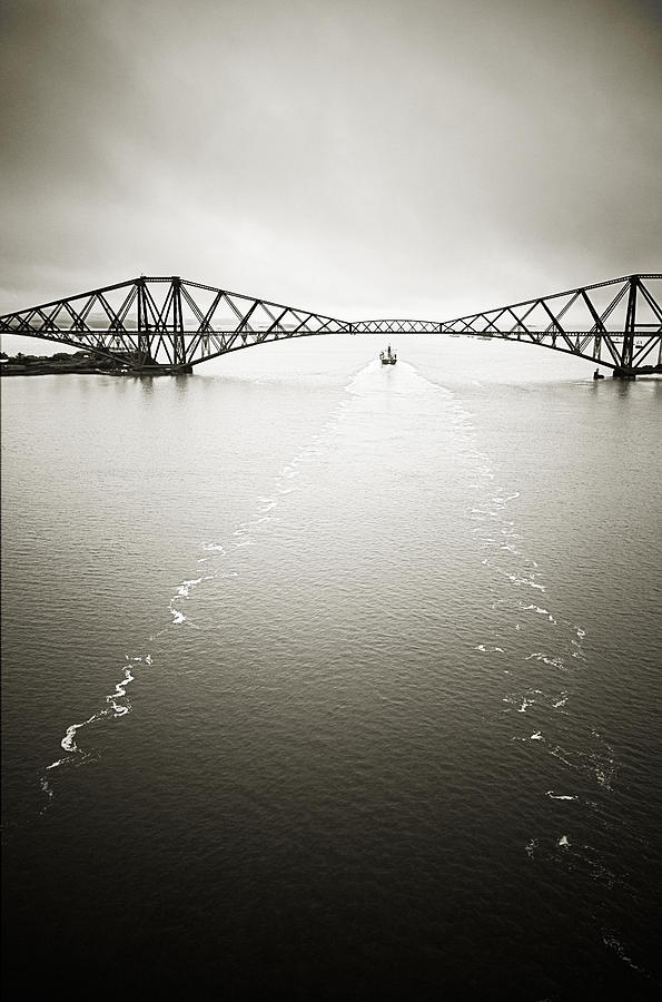 Forth Bridge Traffic Photograph by Lenny Carter