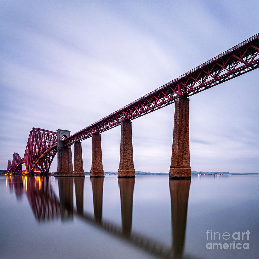 Edinburgh Photograph - Forth Rail Bridge Colour by John Farnan