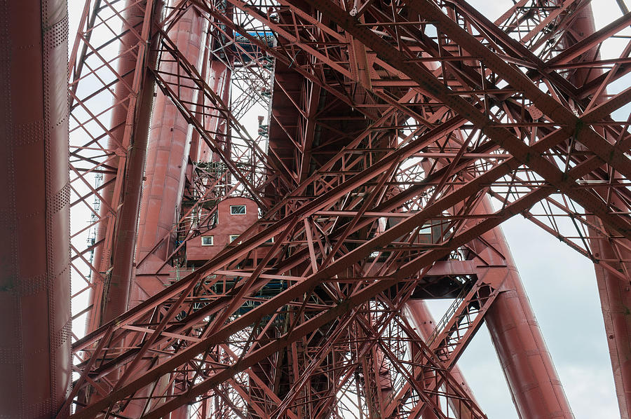 Forth Rail Bridge girders Photograph by Gary Eason