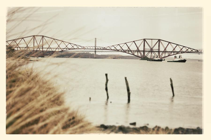Forth Rail Bridge Scotland Coastline Photograph by Lenny Carter