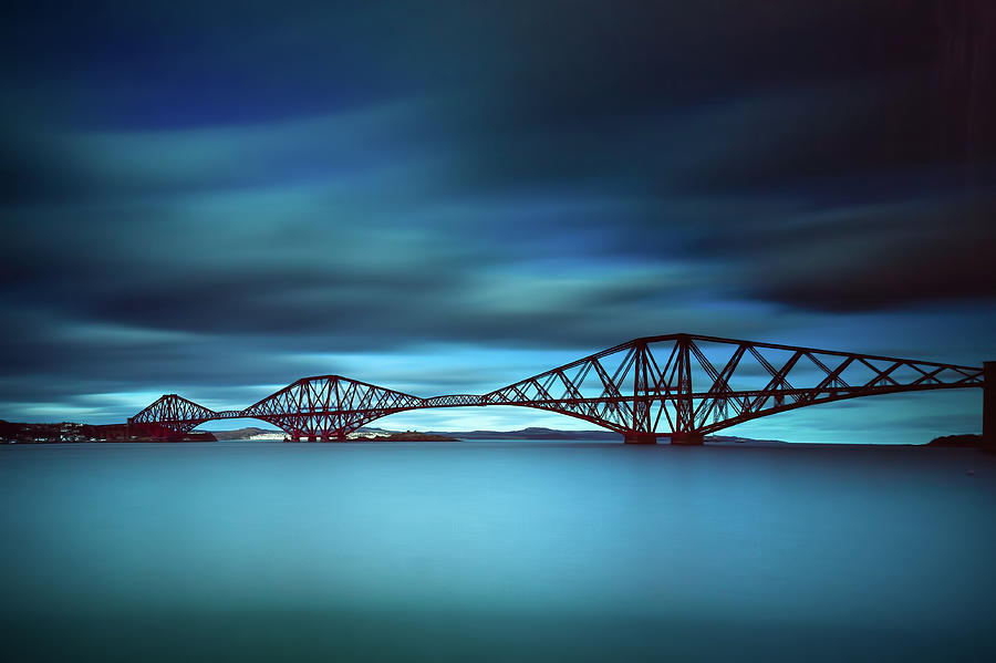 Forth Rail Bridge - Scotland Photograph by Eddie Esdale Forth Rail Bridge - Scotland Photograph by Eddie Esdale