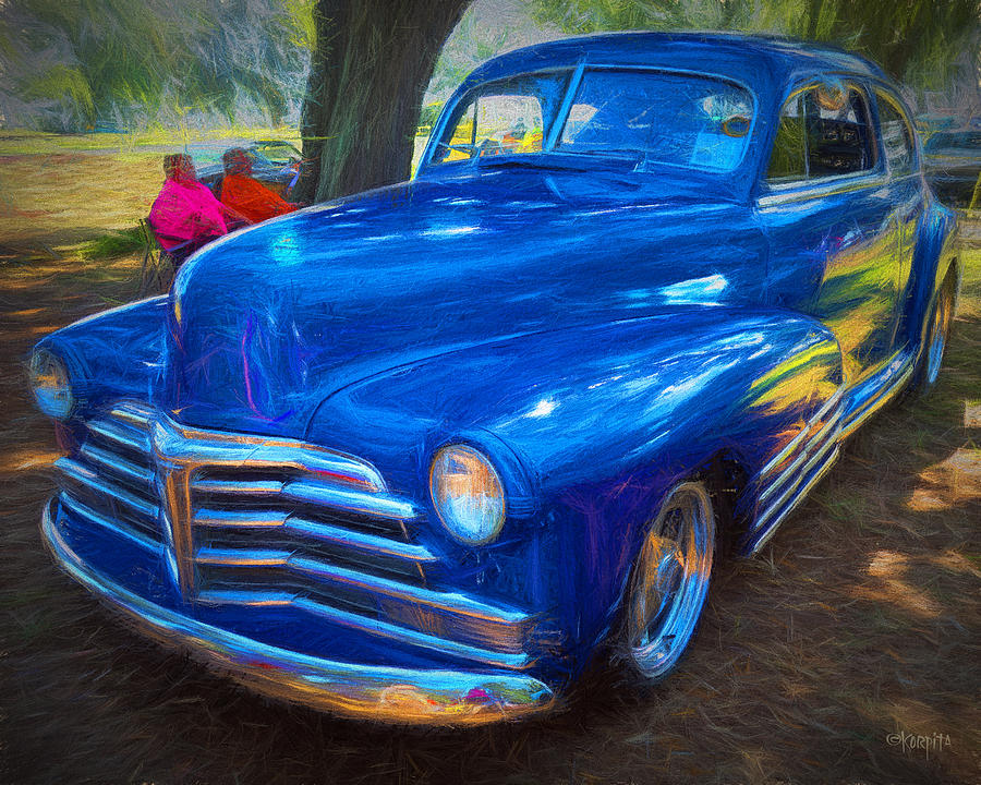 Forties Classic Chevrolet Car Photograph by Rebecca Korpita
